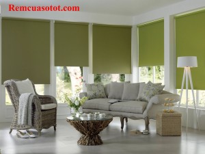 Rèm cuốn, mẫu rèm phòng khách chống nắng giá rẻ mã RC 827