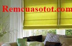 Rèm Roman phòng khách màu vàng chanh đầy sức sống mã RM 841